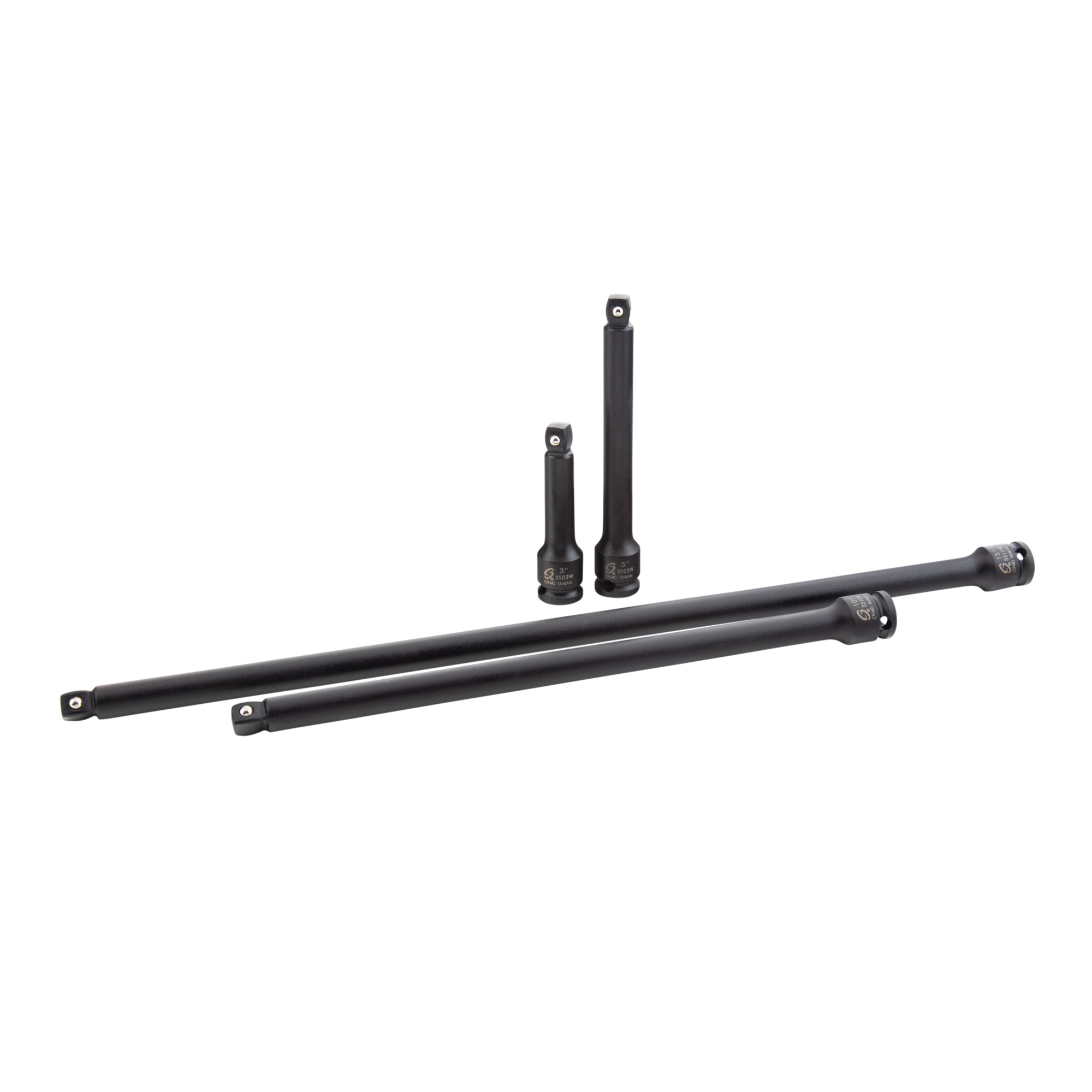 Sunex Tools Impact Extension Set — 3/8in. Drive, Wobble, 4-Piece, CR-MO Alloy Steel, Model# 3504